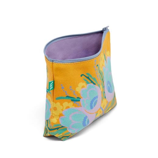 Yellow floral pouch